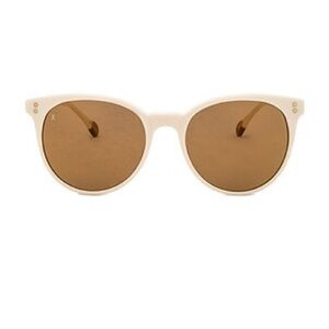 Raen Norie Sunglasses in Bone White